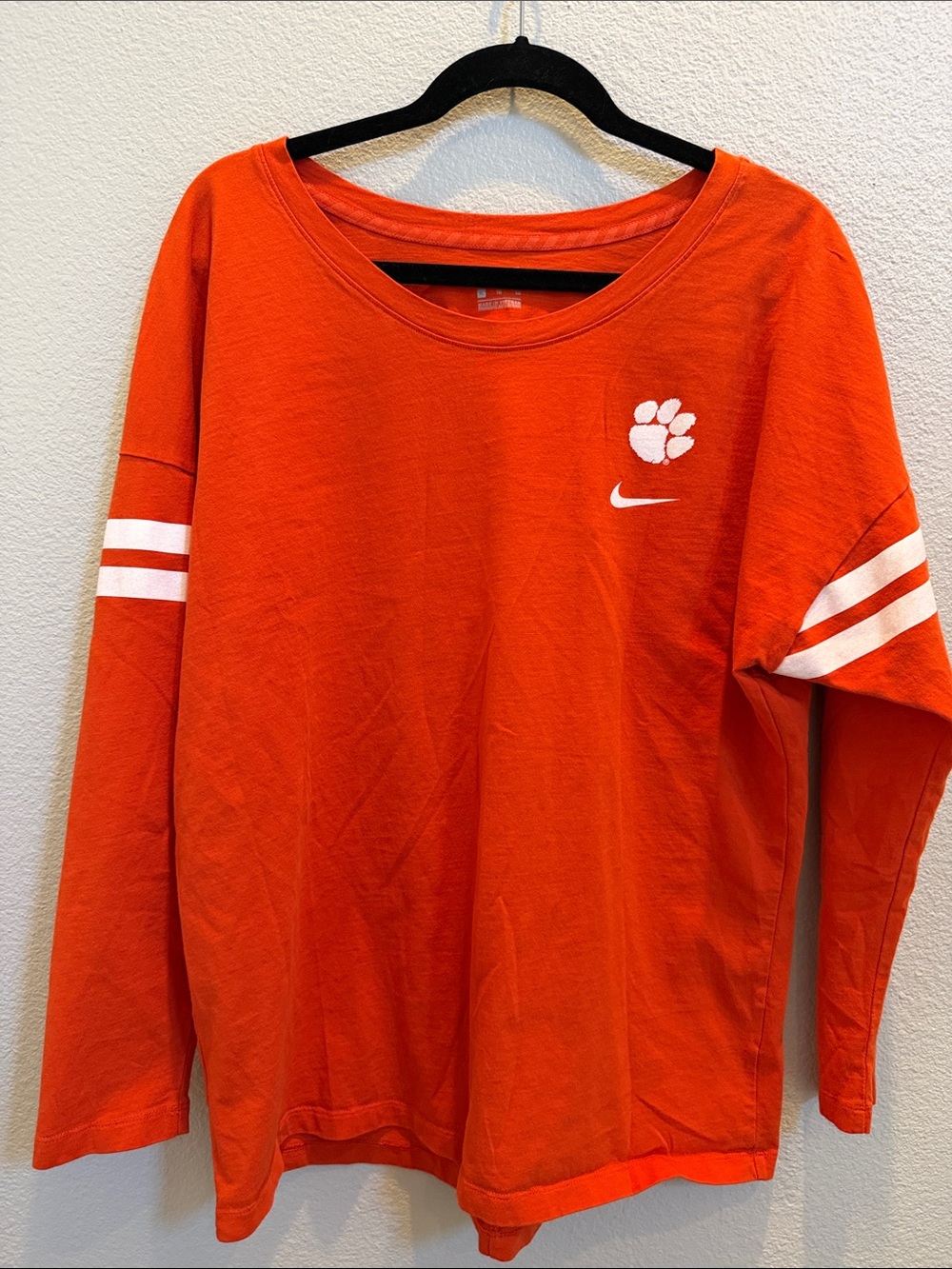 Clemson Tigers Nike Womens Long-Sleeve Tee “Death Valley” 100% Cotton